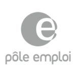 Logo de pôle emploi en gris