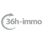 Logo de 36H Immo en gris