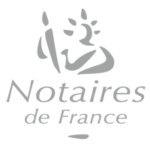 Logo notaires de France en gris